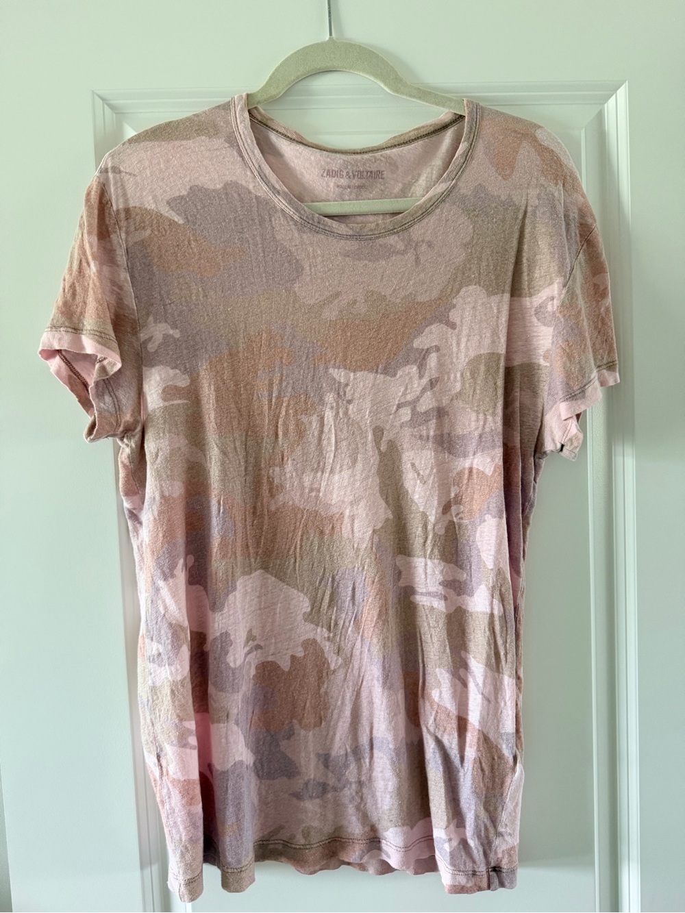 Zadig & Voltaire Blush Camo Short Sleeve Tee